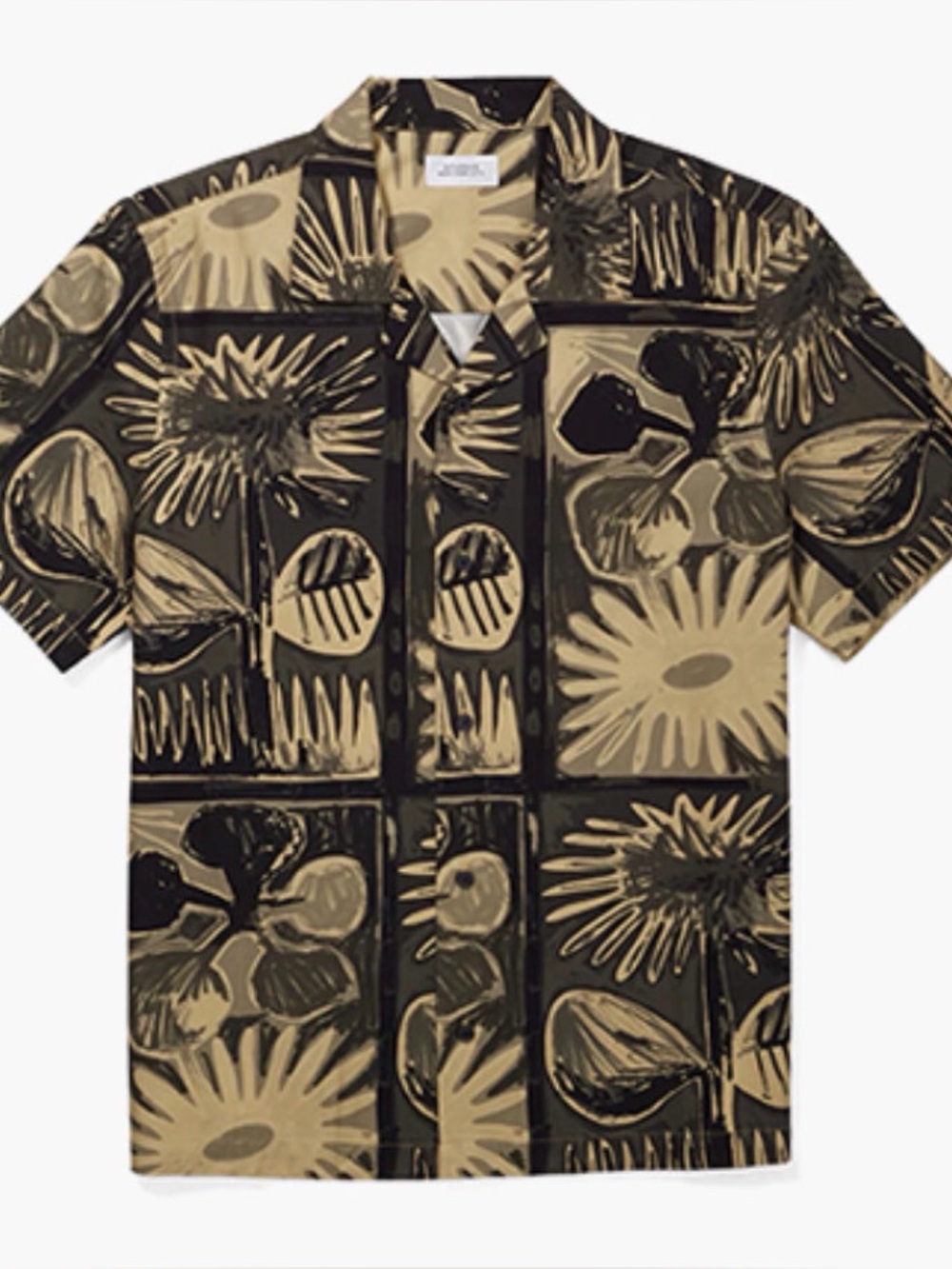 Saturdays NYC summer bloom Short Sleeve Button Up Print Shirt Size m